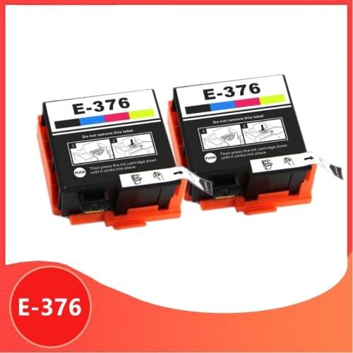 2Pack Compatible ink cartridge inkjet cartridge T3760 T376 376 E376 E-376 For Epson PictureMate PM-525