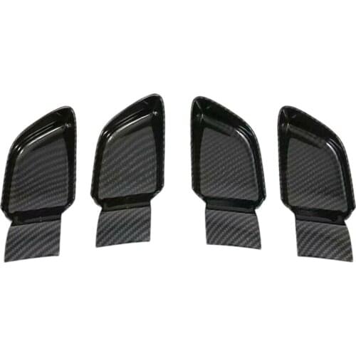 4Pcs Car Inner Handle Frame Inner Door Bowl Sequin Sticker Decoration for Hyundai Sonata 2020 2021
