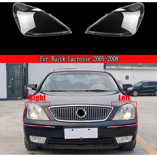 Car Front Headlight Lens Cover Auto Headlamps Lampcover Transparent Lampshades Lamp Shell For Buick Lacrosse 2005-2008