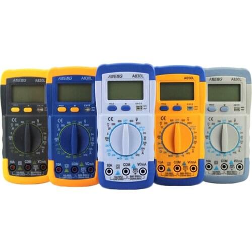 A830L Digital Multimeter Handheld LCD Screen Multimeter Frequency Diode Illumination Display Ammeter Voltmeter Multimeter