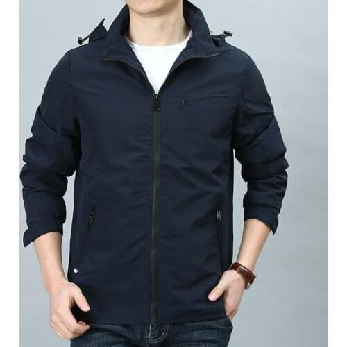 European Style Spring Summer Mens Jackets and Coats Slim Fit Fashion Casual Vintage Jackets Overcoat For Man XXXL Plus Size A665