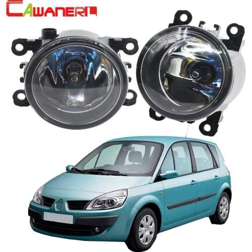 Cawanerl 2 Pieces 100W H11 Car Accessories Halogen Fog Light Daytime Running Lamp DRL 12V For Renault Scenic 2003-2015
