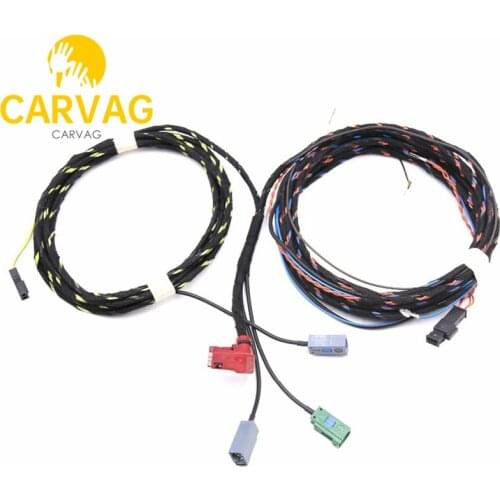 Highline MIB UNIT Rear Camera Install Wiring Harness cables For Audi A3 8V 5Q0 907 441 A 5Q0907441A 7N0 907 441 B 4S0 907 441B