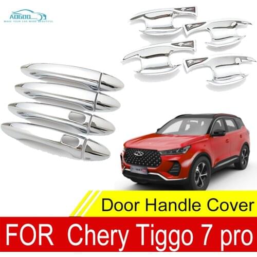 Chrome Door Handle Cover Trim Bowl For Chery Tiggo 7 Pro 2019 2020 2021 ABS Chromium Styling