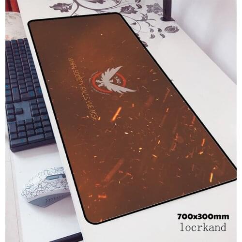 Tom clancys the division mouse pad 70x30cm gaming mousepad anime office notbook desk mat present padmouse games pc gamer mats