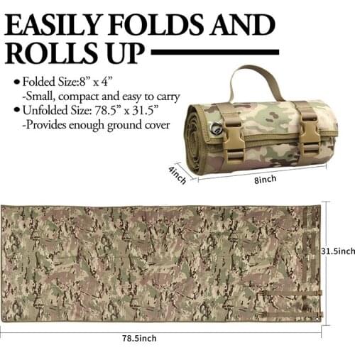 Outdoor Shooting Mat Tactical Training Shooting Blanket Non-Slip And Waterproof Outdoor Dining Seat Cushion Nylon Cushion