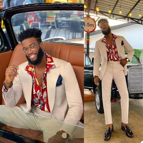 Summer Blush Pink Customized Wedding Tuxedos Slim Fit One Button Jacket Suits Business Party Prom Blazer 2 Pieces