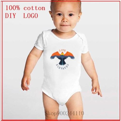 Summer Clothing eagle SOAR sunset printed Bodysuits Baby Short Sleeve Shirt New Baby Boys Girls animal Casual Jumpsuit Onesie
