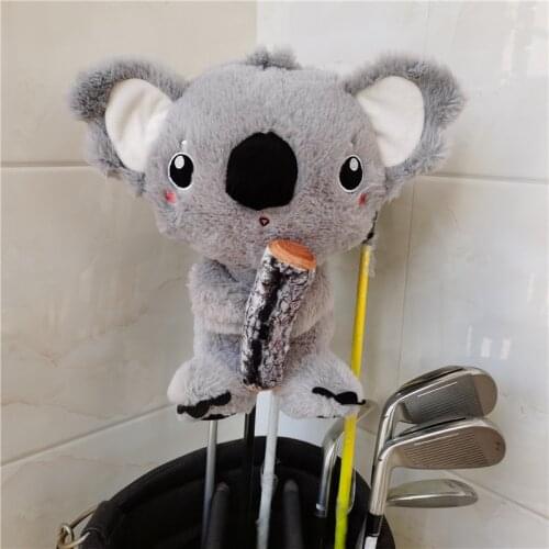CUTE Koala Golf Driver Head Cover Lovely Cartoon Animal 460cc Wood Headcover Golf Club Accessory For Man Women
