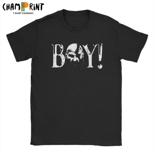Men T-Shirt BOY Sparta Novelty 100% Cotton Tees Short Sleeve God of War T Shirt Crew Neck Clothes Gift Idea