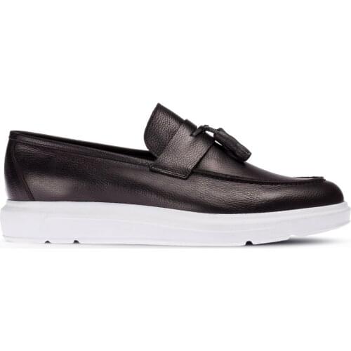 Deery, Genuine Leather Men Black Calfskin Leather Loafers Moccasins Breathable Slip on Flats Male Driving Shoes 2021