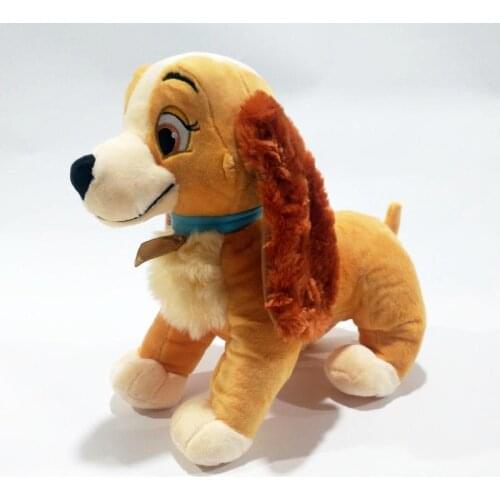 Disney Anime Lady and the Tramp Stuffed Plush Toys Cartoon Anime The Lady Plush Doll Toys Funny Gifts for Kids Gilrs