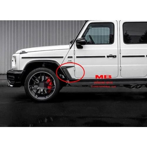 W463A W464 g350 g500 g550 g63 G-class topc style carbon side fender trim sticker shark vent 2018-2020 g wagon add on