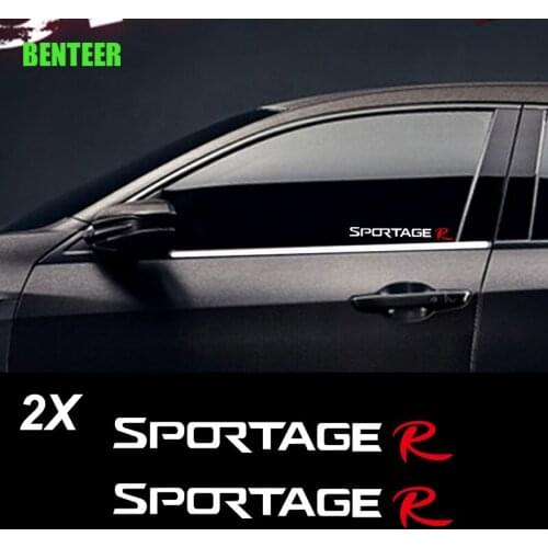 2pcs car windows sticker for KIA Sportage R