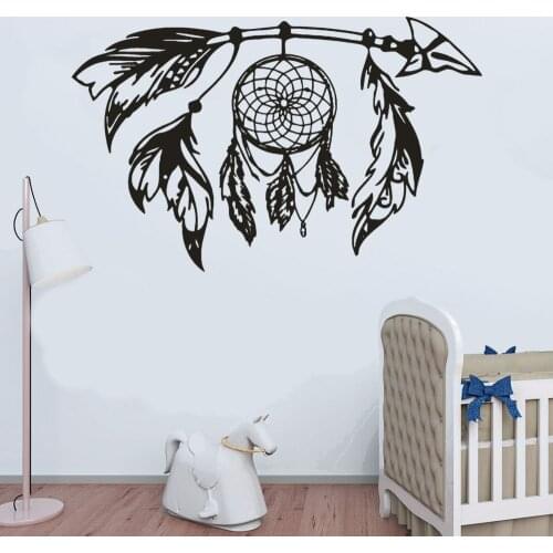 New Tribal Amulets Dream Catcher Wall Decal Dreamcatcher Sticker Home And Hotel Room Decoration Removable A002033