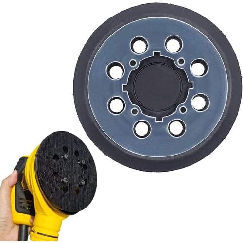1PCS 5 Inch 8-Hole Backup Sanding Pad Sanding Disc Hook and Loop Assemblies Sander for Type 1, 5", DWE6421 DWE6421K DWE6423K