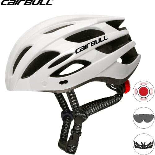 CAIRBULL MTB Road Bike Helmet For Adult Bicycle Helmet With Tail Light & Lens Outdoor Sports Cycling Helmet Safety Equipment