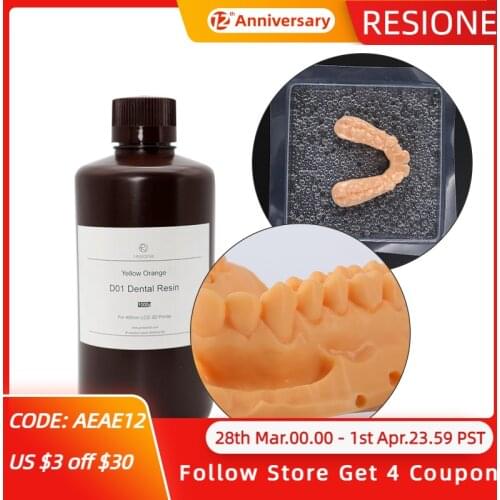 Resione D01 Dental Model 3d Printer Resin UV 405nm LCD DLP SLA