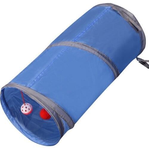 Funny Pet Cat Tunnel 3 Holes Play Tubes Balls Collapsible Crinkle Kitten Toys Puppy Ferrets Rabbit Play Dog Tunnel Tubes