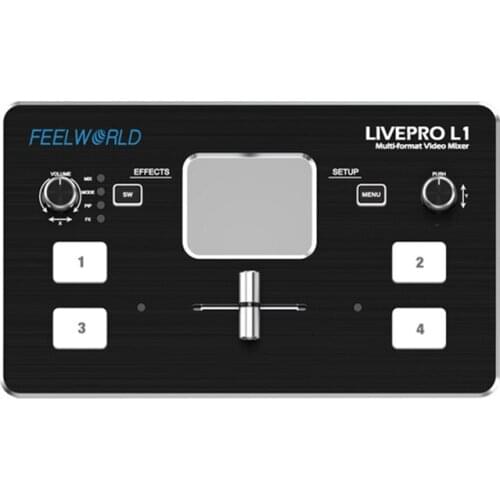 FeelWorld LIVEPRO L1 Multicamera Video Switcher with 4 x HDMI Inputs & USB Streaming