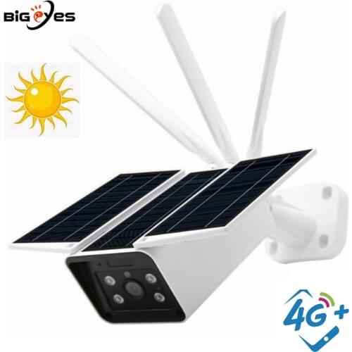 WEOUSKI 4G SIM Card Solar Power Camera Ubox APP 1080P 4G Network Data Battery Powered CCTV Camera Night Vision Human Movement