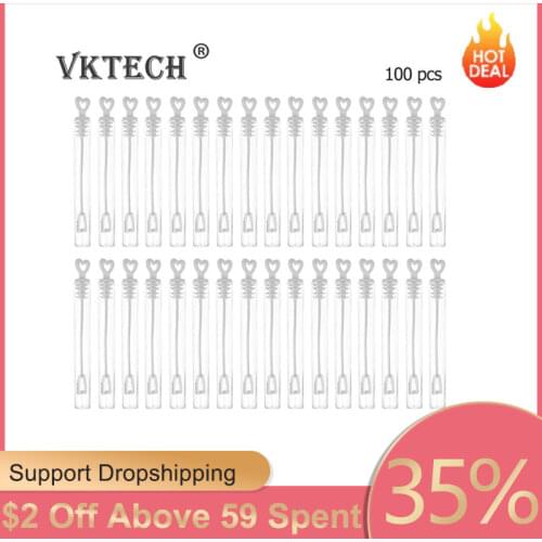 100/ 60pcs Love Heart Wand Tube Bubble Soap Bottle Playing Fun kid Toy Wedding Decor Compact and Portable Carry Convenient