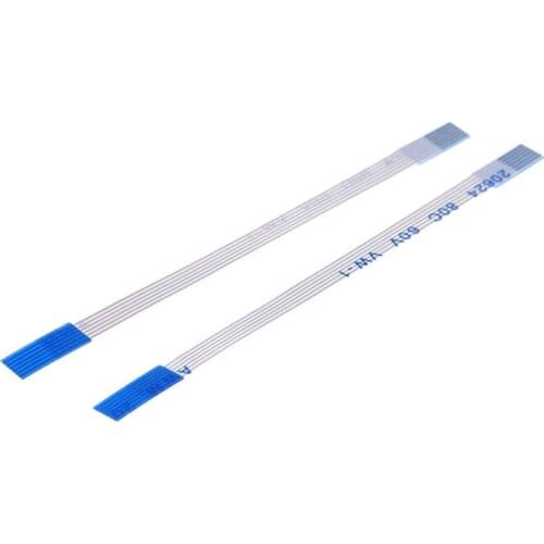 100pcs FFC FPC Flexible flat cable 6 PIN 0.5 mm pitch different directions Length 60 mm 80 100 120 150 200 250 300 400 500 mm