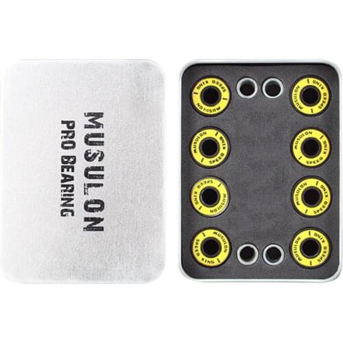 8pcs Skateboard Bearings 8x22x7 w/ Spacers for Longboard Roller Skates