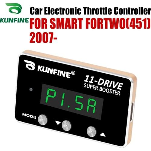 KUNFINE Car Electronic Throttle Controller Racing Accelerator Potent Booster For SMART FORTWO(451) 2007- After Tuning Parts