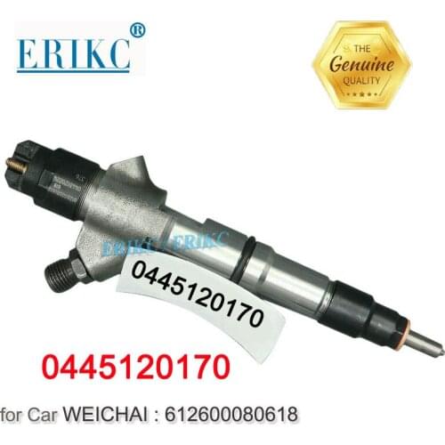 ERIKC Diesel Injector 0 445 120 170 Genuine Fuel Injector 0445120170 Auto Fuel Injection 0445 120 170 for WEICHAI 612600080618
