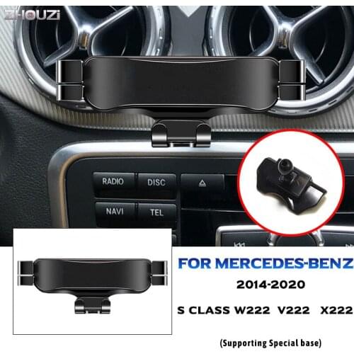For Mercedes Benz W222 X222 V222 Class S 2014-2020 Car Mobile Phone Holder Mounts Stand GPS Navigation Bracket Car Accessories