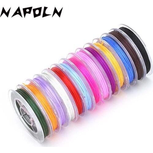 Strong Elastic Crystal Beading Cord 0.5mm For Bracelets Stretch Thread String Necklace DIY Jewelry Making Cords Line 10M/Roll