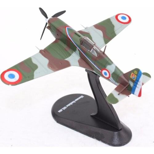 Die cast 1:72 Military Plane Models French Morane-Saulnier M.S.406 Diecast Army Airplane Toys Aircraft Model Collection