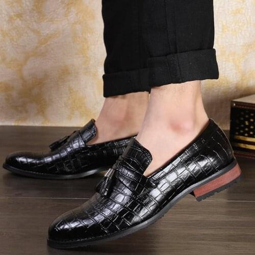 Fashion wedding handmade men loafers shoes British Style slip on men dress shoes mens flats moccasins shoes big szie 47 o4
