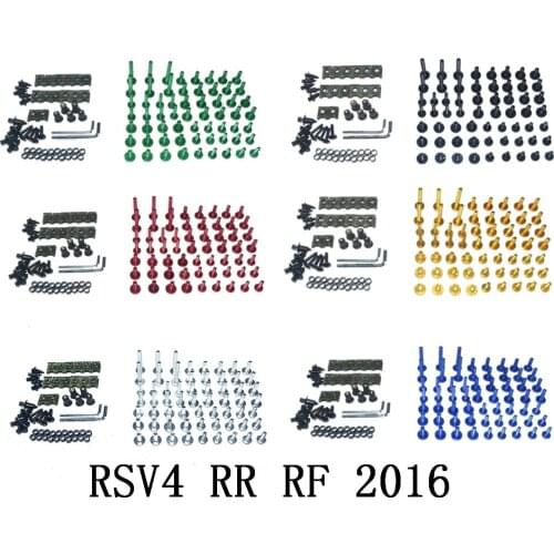 Motorcycle Complete Fairing Bolts Kit Bodywork Screws For Fit Aprilia RSV4 RR RF 2016