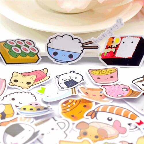 36pcs Creative Cute kawaii self-made expression food scrapbooking stickers /decorative sticker /DIY craft photo albums/trunk