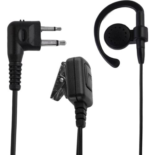 Headphone Ear Hook 2-Pin Ear-Clip Earpiece Headset for Motorola Two Way Radio cls1110 cls1410 cls1413 cls1450 cls1450c Earphone