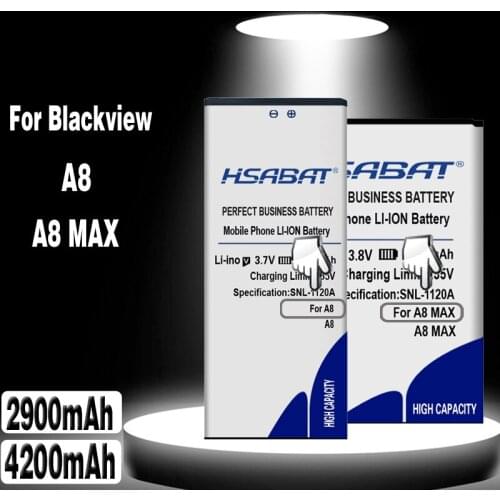 New Arrival [ HSABAT ] 2900mAh~4200mAh Replacement Battery for Blackview A8 for Blackview A8 MAX