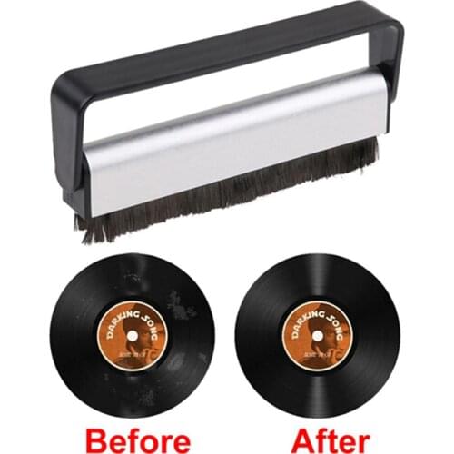 CD/LP Useful Turntable Player Accessory Carbon Fiber Record Cleaner Cleaning Brush Vinyl Anti Static Dust Remover Brush