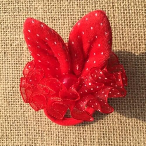 2pcs imitation pearl Polka Dot Ties Elastic Hair Bands For Girl Rubber Band Headband Fast Bun Gum For Hair Accessories Hot