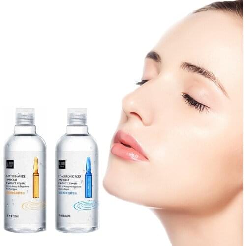 500ml Face Serum Hyaluronic Acid Essence Nicotinamide Moisture-keeping Facial Essence Whitening Unisex Shrink Pores Serum