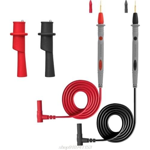 PT1032 1000V 20A Test Lead Probe Silicon Wire Pen Cable with Crocodile Clip Thin Tip Needle Multimeter Test Pen J12 21 Dropship