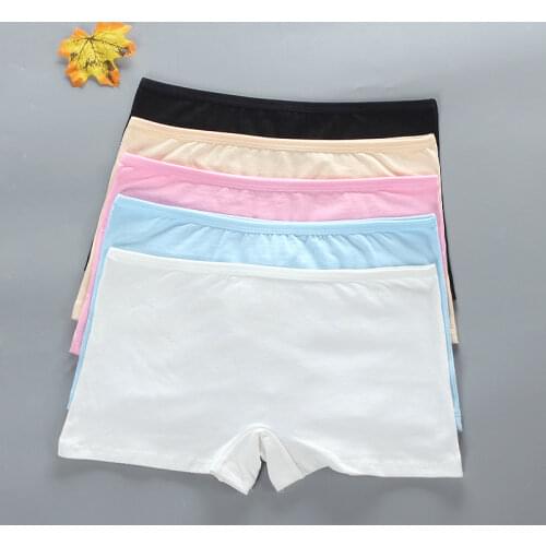 3pc Teen Boxer Briefs for Student Girl Children Underwear Panty Cotton Soft Breathable Girls Panties Kids Underpants
