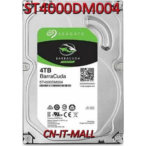 Seagate BarraCuda ST4000DM004 4TB 5400 RPM 256MB Cache SATA 6.0Gb/s 3.5" Hard Drives