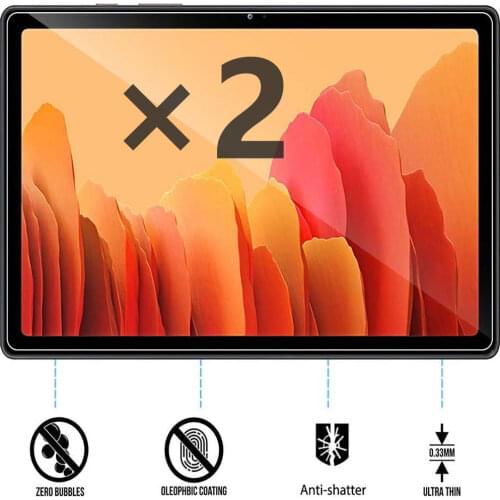 2Pcs Tablet Screen Protector Cover for Samsung Galaxy Tab A7 2020 SM-T500 SM-T505 10.4Inch Full Tempered Glass Coverage Screen
