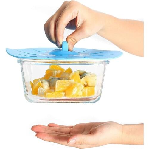 3Pcs Cooking Pot Pan Silicone Lid Tools Fresh Keeping Reusable Food Wrap Multifunction Microwave Bowl Cover