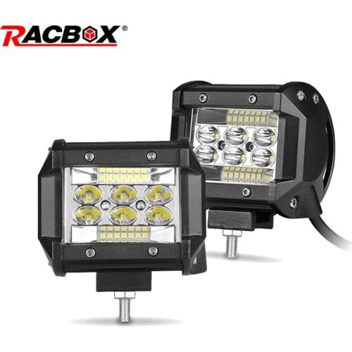 4 inch quad row 60W LED Work Light bar White Combo beam Off Road Driving Light 4x4 Truck Motorcycle boat SUV UTV ATV