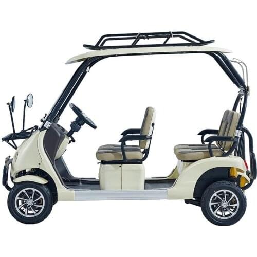 Four Wheels Adult Electric Golf Carts Electric Car Adult Vehicle Tandem Rickshaw Surrey Sightseeing Bicycle for Sale