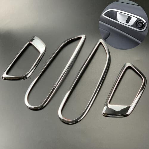 Car Accessories Interior Door Bowl Decoration Cover Protection Trim Sticker for Ford Fiesta 2009-2020 Ecosport 2012-2020