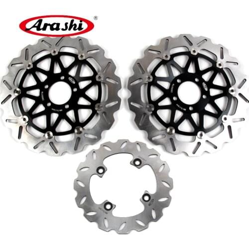 Arashi 1 Set For KAWASAKI ZX9R NINJA 2002-2003 CNC Floating Front Rear Brake Disc Disks Rotors Motorcycle ZX 9R ZX-9R 2002 2003